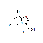 8-Bromo-6-chloro-2-methylimidazo[1,2-a]pyridine-3-carboxylic Acid