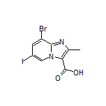 8-Bromo-6-iodo-2-methylimidazo[1,2-a]pyridine-3-carboxylic Acid