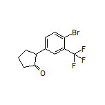 2-[4-Bromo-3-(trifluoromethyl)phenyl]cyclopentanone