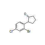 2-(2-Bromo-4-chlorophenyl)cyclopentanone