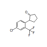 2-[4-Chloro-2-(trifluoromethyl)phenyl]cyclopentanone