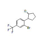 2-[2-Bromo-4-(trifluoromethyl)phenyl]cyclopentanone