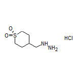 4-(Hydrazinylmethyl)tetrahydro-2H-thiopyran 1,1-Dioxide Hydrochloride