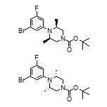 cis-1-(3-Bromo-5-fluorophenyl)-4-Boc-2,6-dimethylpiperazine