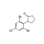 2-(2,6-Dibromo-4-chlorophenyl)cyclopentanone