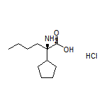 (R)-2-Amino-2-cyclopentylhexanoic Acid Hydrochloride