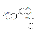 (R)-N-[2-Chloro-5-[4-[(1-phenylethyl)amino]-6-quinazolinyl]-3-pyridinyl]methanesulfonamide