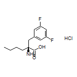 (S)-2-Amino-2-(3,5-difluorobenzyl)hexanoic Acid Hydrochloride