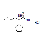 2-Amino-2-cyclopentylhexanoic Acid Hydrochloride