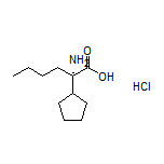 (S)-2-Amino-2-cyclopentylhexanoic Acid Hydrochloride