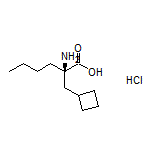 (R)-2-Amino-2-(cyclobutylmethyl)hexanoic Acid Hydrochloride