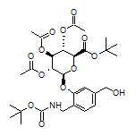 (2S,3S,4S,5R,6S)-2-(tert-Butoxycarbonyl)-6-[2-[(Boc-amino)methyl]-4-(hydroxymethyl)phenoxy]tetrahydro-2H-pyran-3,4,5-triyl Triacetate