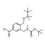 N-Boc-1-[2-[[(tert-butyldimethylsilyl)oxy]methyl]-5-nitrophenyl]-N-methylmethanamine