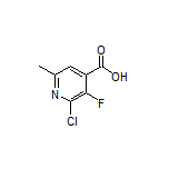 2-Chloro-3-fluoro-6-methylisonicotinic Acid