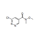 6-Chloro-N-methoxy-N-methylpyridazine-4-carboxamide