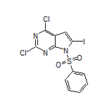 2,4-Dichloro-6-iodo-7-(phenylsulfonyl)-7H-pyrrolo[2,3-d]pyrimidine