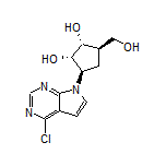 (1R,2S,3R,5R)-3-(4-Chloro-7H-pyrrolo[2,3-d]pyrimidin-7-yl)-5-(hydroxymethyl)cyclopentane-1,2-diol