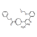 Benzyl 3-[3-Amino-6-[2-(methoxymethoxy)phenyl]pyridazin-4-yl]-3,8-diazabicyclo[3.2.1]octane-8-carboxylate