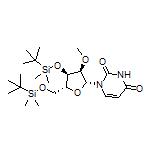 1-[(2R,3R,4R,5R)-4-[(tert-Butyldimethylsilyl)oxy]-5-[[(tert-butyldimethylsilyl)oxy]methyl]-3-methoxytetrahydrofuran-2-yl]pyrimidine-2,4(1H,3H)-dione