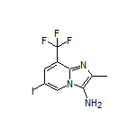 3-Amino-6-iodo-2-methyl-8-(trifluoromethyl)imidazo[1,2-a]pyridine