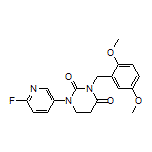 3-(2,5-Dimethoxybenzyl)-1-(6-fluoro-3-pyridyl)dihydropyrimidine-2,4(1H,3H)-dione