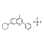 4-Methyl-2-phenyl-7-(piperidin-1-yl)chromenylium Tetrafluoroborate