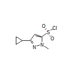 3-Cyclopropyl-1-methyl-1H-pyrazole-5-sulfonyl Chloride