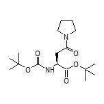 tert-Butyl (S)-2-(Boc-amino)-4-oxo-4-(pyrrolidin-1-yl)butanoate