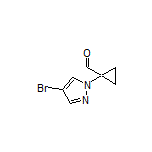 1-(4-Bromo-1-pyrazolyl)cyclopropanecarbaldehyde