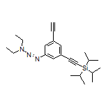 3,3-Diethyl-1-[3-ethynyl-5-[(triisopropylsilyl)ethynyl]phenyl]triaz-1-ene