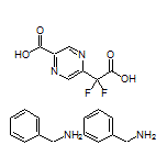 5-(Carboxydifluoromethyl)pyrazine-2-carboxylic Acid, compd. with benzylamine(1:2)