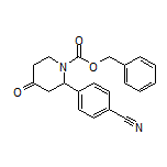 4-(1-Cbz-4-oxopiperidin-2-yl)benzonitrile