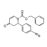 4-(1-Cbz-4-oxo-1,2,3,4-tetrahydropyridin-2-yl)benzonitrile