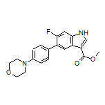 Methyl 6-Fluoro-5-(4-morpholinophenyl)-1H-indole-3-carboxylate