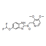 5-(Difluoromethoxy)-2-[[(3,4-dimethoxy-2-pyridyl)methyl]sulfinyl]benzimidazole