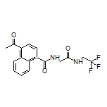 4-Acetyl-N-[2-oxo-2-[(2,2,2-trifluoroethyl)amino]ethyl]-1-naphthamide