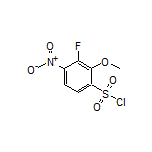 3-Fluoro-2-methoxy-4-nitro-1-benzenesulfonyl Chloride