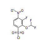 2-(Difluoromethoxy)-3-fluoro-4-nitro-1-benzenesulfonyl Chloride