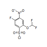 2-(Difluoromethoxy)-5-fluoro-4-nitrobenzene-1-sulfonyl Chloride