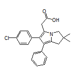 [6-(4-Chlorophenyl)-2,2-dimethyl-7-phenyl-2,3-dihydro-1H-pyrrolo[1,2-a]pyrrol-5-yl]acetic Acid