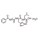 (S)-2-[(S)-2-(2-Benzamidoacetamido)-3-(4-imidazolyl)propanamido]-4-methylpentanoic Acid xHydrate