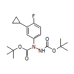 1,2-DiBoc-1-(3-cyclopropyl-4-fluorophenyl)hydrazine