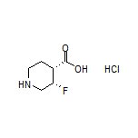 (3S,4R)-3-Fluoropiperidine-4-carboxylic Acid Hydrochloride