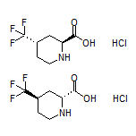 trans-4-(Trifluoromethyl)piperidine-2-carboxylic Acid Hydrochloride