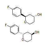 trans-2-(4-Fluorophenyl)tetrahydro-2H-pyran-4-ol