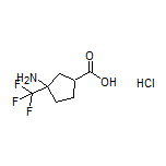 3-Amino-3-(trifluoromethyl)cyclopentanecarboxylic Acid Hydrochloride