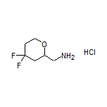 (4,4-Difluorotetrahydro-2H-pyran-2-yl)methanamine Hydrochloride