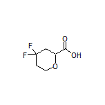 4,4-Difluorotetrahydro-2H-pyran-2-carboxylic Acid