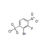 2-Bromo-3-fluoro-4-nitro-1-benzenesulfonyl Chloride