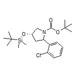 (4S)-1-Boc-4-[(tert-butyldimethylsilyl)oxy]-2-(2-chlorophenyl)pyrrolidine